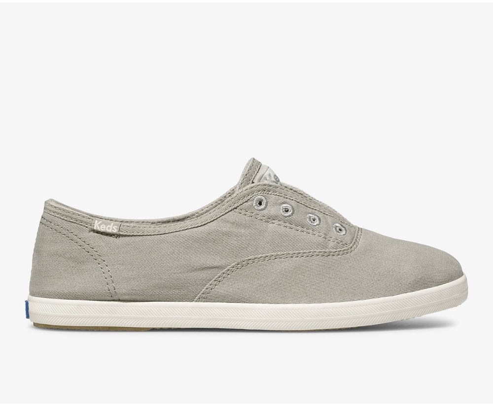 Slip Ons Keds Mujer Gris - Chillax Seasonal Washable - 625-LCPZUS